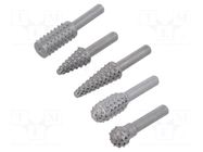 Rotary burr; Drill Bit: for metal; 6mm; 5pcs. MEGA