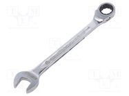 Wrench; combination spanner,with ratchet; 18mm; OPEN-RATCH STAHLWILLE