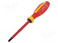 Screwdriver; insulated; Phillips; PH2; Blade length: 100mm; 1kVAC STAHLWILLE