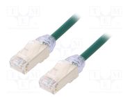 Patch cord; F/UTP,TX6A-28™; 6a; wire; Cu; LSZH; green; 5m; 28AWG PANDUIT