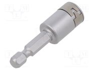 Screwdriver bit; 6-angles socket; Socket: HEX 8mm WERA