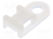 Holder; screw; polyamide; UL94V-2; natural; Tie width: 2.5÷4.8mm PANDUIT