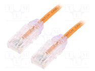 Patch cord; TX6-28™,U/UTP; 6; stranded; Cu; LSZH; orange; 2m; 28AWG PANDUIT