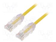 Patch cord; TX6-28™,U/UTP; 6; stranded; Cu; LSZH; yellow; 2m; 28AWG PANDUIT