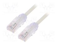 Patch cord; TX6A-28™,U/UTP; 6a; wire; Cu; LSZH; white; 2m; 28AWG PANDUIT