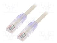 Patch cord; TX6™ PLUS,U/UTP; 6; stranded; Cu; LSZH; white; 3m; 24AWG PANDUIT