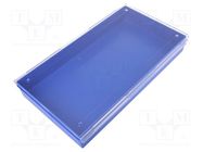 Container: single; blue,transparent; 295x175x42mm LICEFA