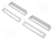 Terminals cover; light grey; UL94V-0; ABS; 4pcs. 