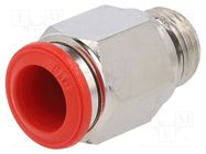 Push-in fitting; straight; -0.99÷20bar; nickel plated brass AIGNEP