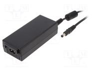 Power supply: switching; 15VDC; 4.3A; Out: 5,5/2,5; 65W; 80÷264VAC XP POWER