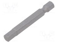 Screwdriver bit; hex key; HEX 6mm; Overall len: 50mm BETA