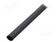 Heat shrink sleeve; 22mm; black; Diam.after shrinking: 6mm HELLERMANNTYTON