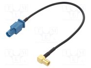 Cable; 200mm; Fakra male,SMB female; angled,straight JC Antenna