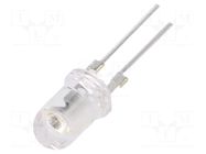 LED; blue; 5mm; 7000÷8400mcd; 90°; Front: convex; 3.3÷3.8VDC OPTOSUPPLY