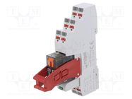 Relay: interface; DPDT; Ucoil: 24VAC; 8A; 8A/250VAC; 8A/24VDC; PI84 RELPOL