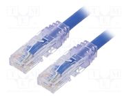 Patch cord; TX6™ PLUS,U/UTP; 6; stranded; Cu; LSZH; blue; 3m; 24AWG PANDUIT