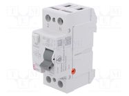 RCD breaker; Inom: 40A; Ires: 300mA; Poles: 2; 230V,400V; IP20; EFI ETI POLAM