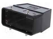 Enclosure: for HDC connectors; Han® M; size 16B; zinc alloy; IP65 