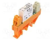 Relay: interface; SPST-NO; Ucoil: 24VDC; 8A; for DIN rail mounting WEIDMÜLLER