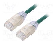 Patch cord; F/UTP,TX6A-28™; 6a; wire; Cu; LSZH; green; 2m; 28AWG PANDUIT