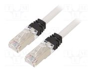 Patch cord; S/FTP,TX6A™ 10Gig; 6a; stranded; Cu; LSZH; grey; 0.5m PANDUIT