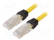 Patch cord; S/FTP,TX6A™ 10Gig; 6a; stranded; Cu; LSZH; yellow; 3m PANDUIT