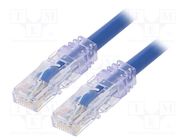 Patch cord; TX6A™ 10Gig,U/UTP; 6a; wire; Cu; PVC; blue; 2m; 24AWG PANDUIT