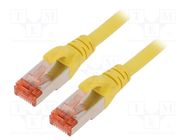 Patch cord; S/FTP; 6; stranded; Cu; LSZH; yellow; 7m; 27AWG DIGITUS