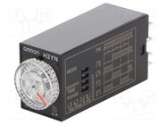 Timer; 0,1min÷10h; DPDT; 250VAC/5A; Usup: 24VAC; socket; -10÷55°C OMRON