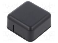 Enclosure: multipurpose; X: 40mm; Y: 40mm; Z: 20mm; ABS; black HAMMOND