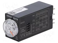 Timer; 0,1s÷10min; DPDT; 250VAC/5A; 24VDC; H3YN-B; socket; -10÷55°C OMRON