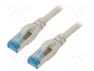 Patch cord; SF/UTP; 5e; stranded; Cu; PVC; grey; 0.5m; 26AWG DIGITUS