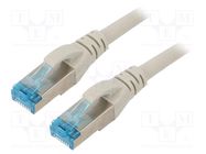 Patch cord; SF/UTP; 5e; stranded; CCA; PVC; grey; 1m; 26AWG DIGITUS