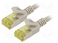 Patch cord; U/FTP; 6a; stranded; Cu; LSZH; grey; 7m; 28AWG DIGITUS