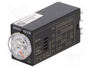 Timer; 0,1s÷10min; 4PDT; 250VAC/3A; 24VDC; H3YN-B; socket; -10÷55°C OMRON