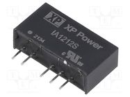 Converter: DC/DC; 1W; Uin: 12V; Uout: 12VDC; Uout2: -12VDC; Iout: 42mA XP POWER