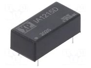 Converter: DC/DC; 1W; Uin: 12VDC; Uout: 15VDC; Uout2: -15VDC; DIP; THT XP POWER