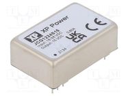 Converter: DC/DC; 12W; Uin: 18÷36V; Uout: 15VDC; Iout: 800mA; THT; JCG XP POWER