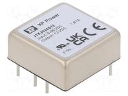 Converter: DC/DC; 20W; Uin: 9÷36VDC; Uout: 12VDC; Iout: 1.67A; 1"x1" XP POWER