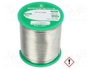 Tin; lead free; Sn97Cu3; 0.7mm; 250g; reel; 230°C; Flux: SW26 