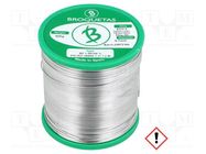 Tin; lead free; Sn97Cu3; 0.7mm; 500g; reel; 230°C; Flux: SW26 BROQUETAS