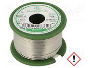 Tin; lead free; Sn96,5Ag3Cu0,5; 0.8mm; 0.1kg; reel; 217÷220°C BROQUETAS