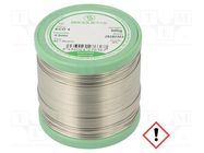 Tin; lead free; Sn96,5Ag3Cu0,5; 0.8mm; 0.5kg; reel; 217÷220°C BROQUETAS