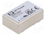 Converter: DC/DC; 4W; Uin: 9÷18V; Uout: 24VDC; Uout2: -24VDC; THT; JCD 