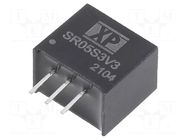 Converter: DC/DC; Uin: 4.75÷34VDC; Uout: 3.3VDC; Iout: 500mA; SIP3 XP POWER