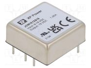 Converter: DC/DC; 15W; Uin: 9÷18V; Uout: 15VDC; Iout: 1000mA; 1"x1" 