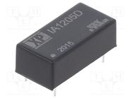 Converter: DC/DC; 1W; Uin: 12V; Uout: 5VDC; Uout2: -5VDC; Iout: 100mA XP POWER