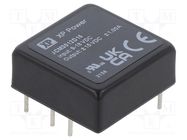 Converter: DC/DC; 30W; Uin: 9÷18V; Uout: 15VDC; Uout2: -15VDC; 1"x1" XP POWER