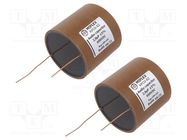 Capacitor: copper-polypropylene-paper; 2uF; 600VDC; ±5%; Ø76x70mm MIFLEX