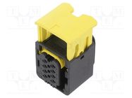 Connector: automotive; plug; female; for cable; PIN: 8; black; IP67 TE Connectivity